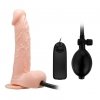 Pompowane wibrujące dildo na przyssawce baile 19 cm